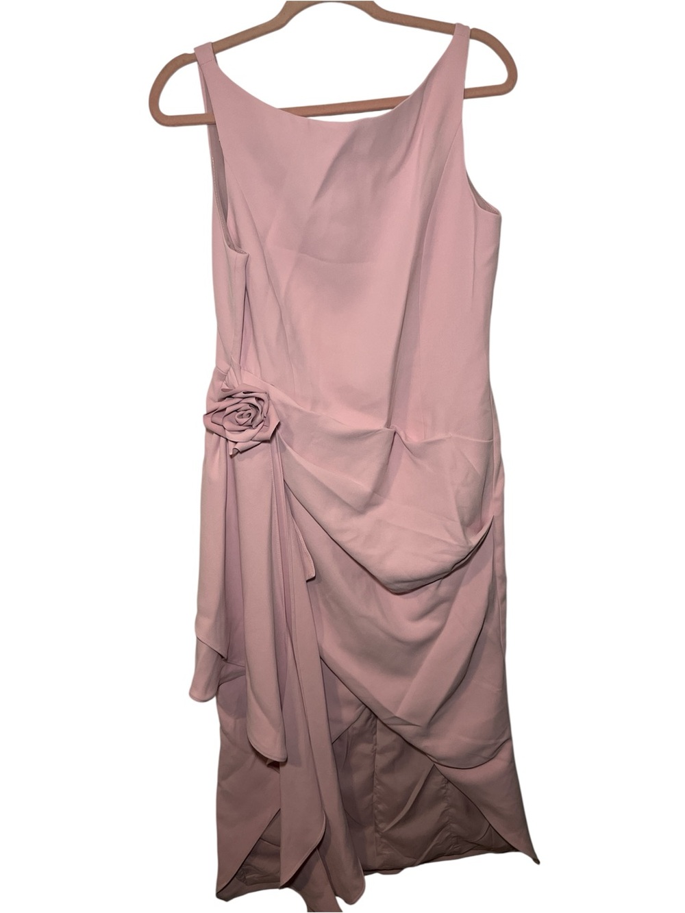 MOTF Sleeveless Rose Detail Pink Evening Dress size L